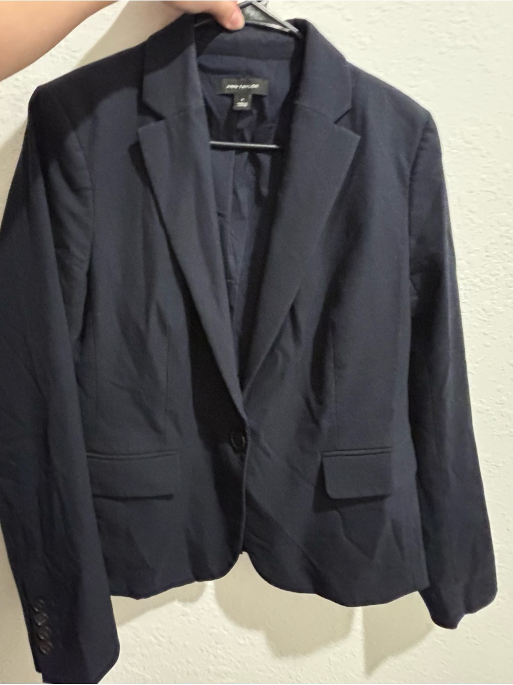 Ann Taylor Navy blue Single-Button Blazer